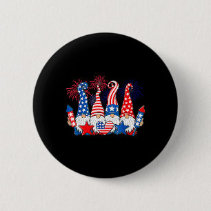 Bóton Redondo 5.08cm Gnomos Patriótico Americano Bandeira Custa 4