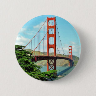 Bóton Redondo 5.08cm Golden gate bridge em San Francisco