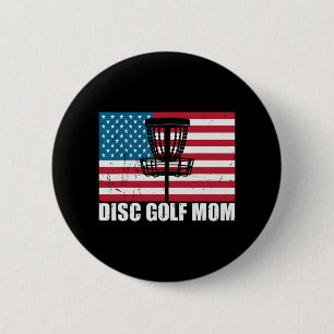 Bóton Redondo 5.08cm Golf Mãe Americana Dia de as mães de Bandeiras Ame