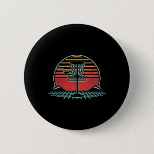 Bóton Redondo 5.08cm Golfe de Disco Retro Estilo Vintage Anos 80