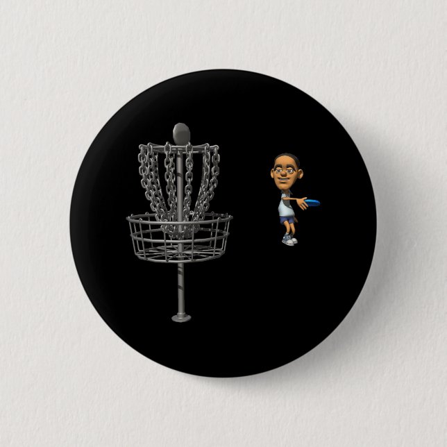 Bóton Redondo 5.08cm Golfe do disco (Frente)