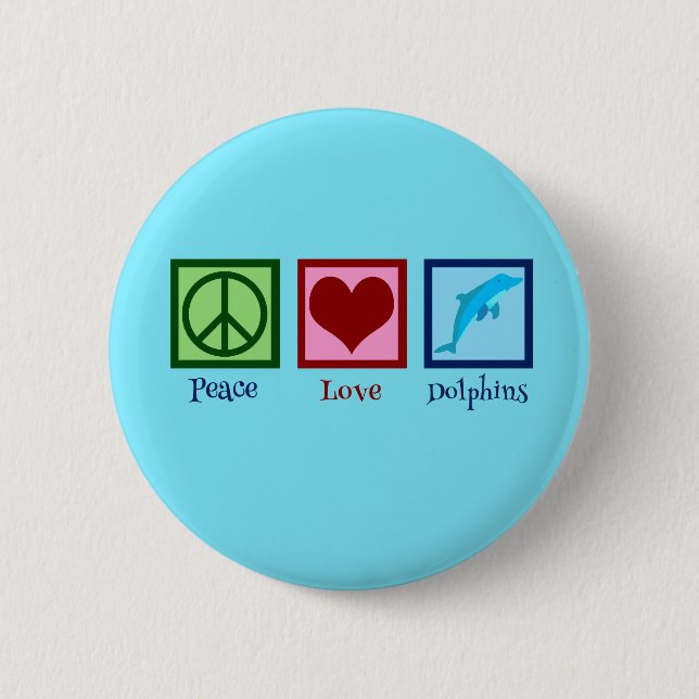 Bóton Redondo 5.08cm Golfinho bonito (Frente)