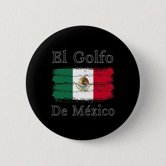 Bóton Redondo 5.08cm Golfinho de El Golfo De Mexico (Frente)