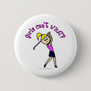 Bóton Redondo 5.08cm Golfista Mulher-Luz