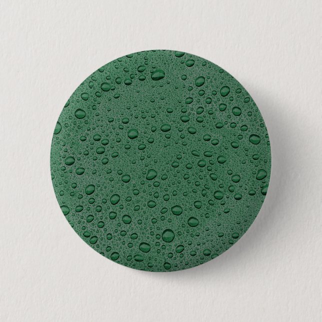 Bóton Redondo 5.08cm Gotas de água verde (Frente)