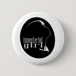 Bóton Redondo 5.08cm Goth Girl Aesthetic Material Girl Dead Ghost Girl