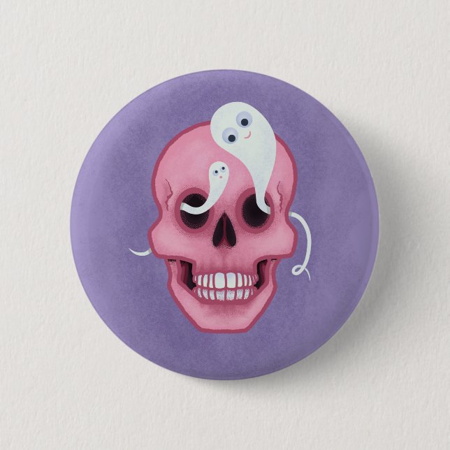 Bóton Redondo 5.08cm Gótico de pastel assustador fofo (Frente)