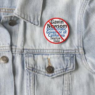 Bóton Redondo 5.08cm Governador de AC Santuário de Nova Gavin Democrá