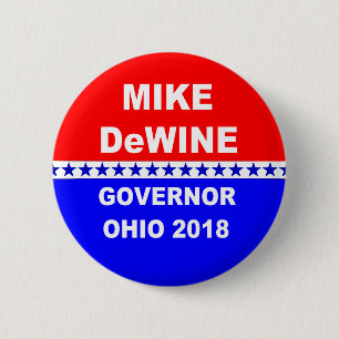 Bóton Redondo 5.08cm Governador Ohio 2018 de Mike Dewine