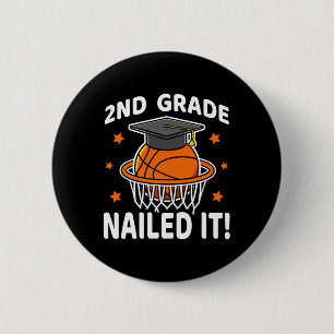 Bóton Redondo 5.08cm Graduação B do jogador de basquetebol de ti à dire