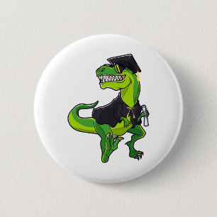 Bóton Redondo 5.08cm Graduação Cl De 2025 Graduação Funny Dinosaur T-re