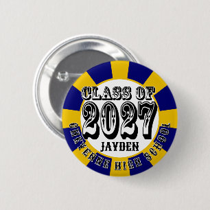 Bóton Redondo 5.08cm Graduação da Turma de 2027 Ocidental