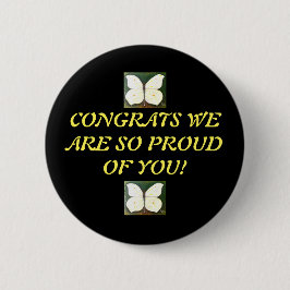 Bóton Redondo 5.08cm Graduação de Botões Parabéns Zalnok