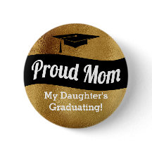 Graduação - mamã orgulhosa - falso Dourado