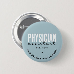 Bóton Redondo 5.08cm Graduação PA personalizada do Assistente médico
