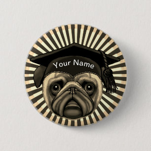Bóton Redondo 5.08cm Graduado Pug  