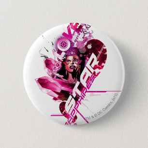 Bóton Redondo 5.08cm Gráfico 8 da safira de estrela