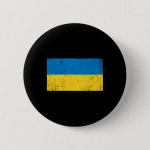 Bóton Redondo 5.08cm Gráfico da Bandeira da Ucrânia para Homens Mulhere