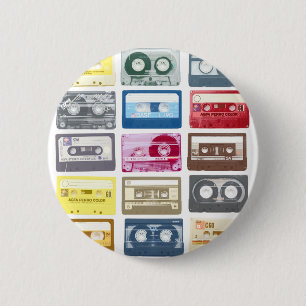 Bóton Redondo 5.08cm Gráfico de Mixtapes