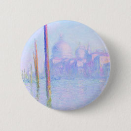 Bóton Redondo 5.08cm Grande Canal em Veneza (por Claude Monet)