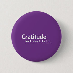 Bóton Redondo 5.08cm Gratitude - pensamento Shapers™