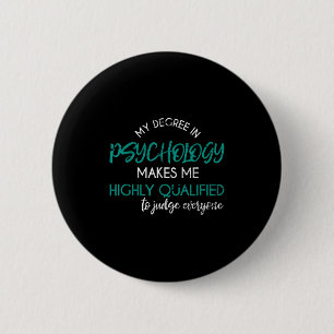 Bóton Redondo 5.08cm Grau De Psicologia Engraçado Psicólogo Sarcástico