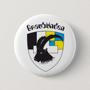 Bóton Redondo 5.08cm Graubünden Suíça Button