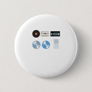 Bóton Redondo 5.08cm Gravar em design MP3