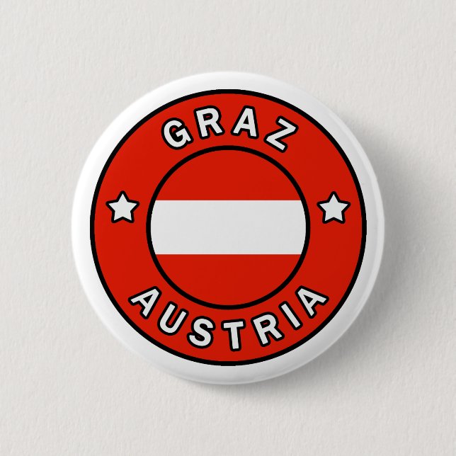 Bóton Redondo 5.08cm Graz Áustria (Frente)