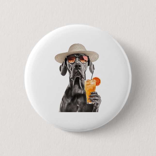 Bóton Redondo 5.08cm Great Dane (Frente)