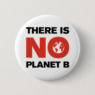 Bóton Redondo 5.08cm Greve climática Vermelha e Negra Liberal "No Plan