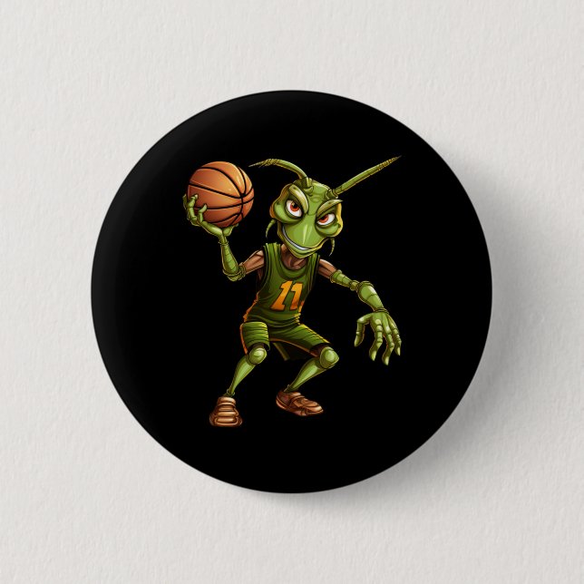 Bóton Redondo 5.08cm Grhopper de Basquete (Frente)