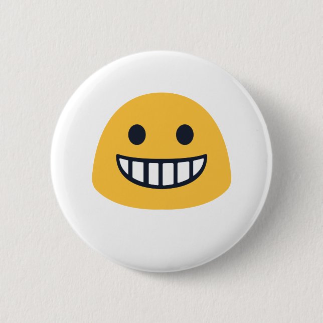 Bóton Redondo 5.08cm Grinning Emoji (Frente)