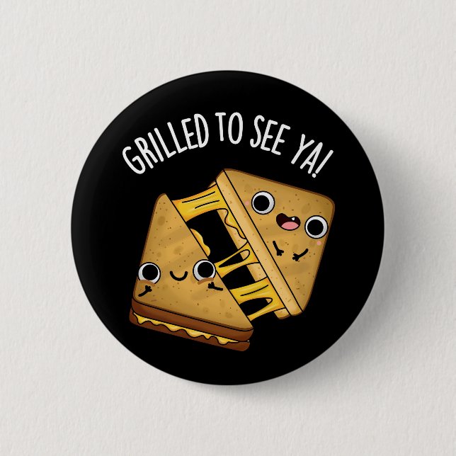 Bóton Redondo 5.08cm Gritado Por Ver Sua Comida Engraçada Puns Escuros  (Frente)