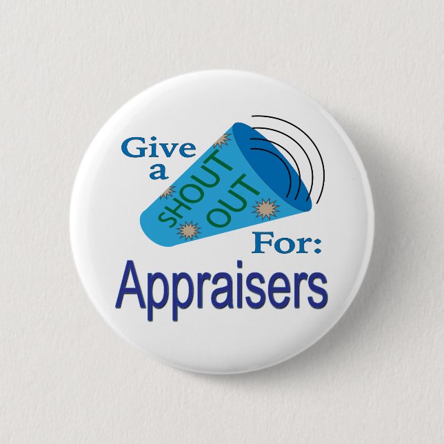 Bóton Redondo 5.08cm Gritar para Avaliadores (Frente)