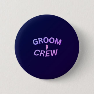 Bóton Redondo 5.08cm Groom crew button