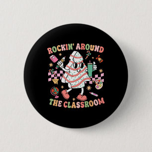 Bóton Redondo 5.08cm Groovy Balançando em Torno da Sala de Aula Profess