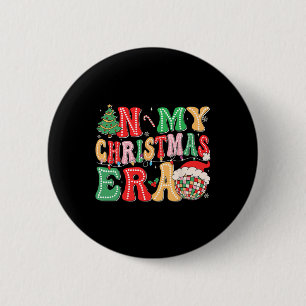Bóton Redondo 5.08cm Groovy Na Minha Época De Natal S Men