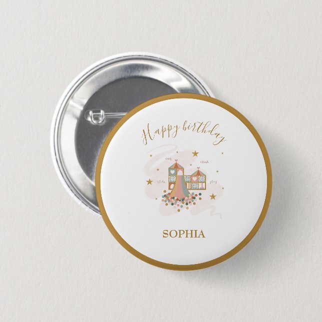 Bóton Redondo 5.08cm Grupo de Aventura de Campanha (Frente & Verso)