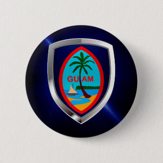 Bóton Redondo 5.08cm Guam Mettalic Emblem