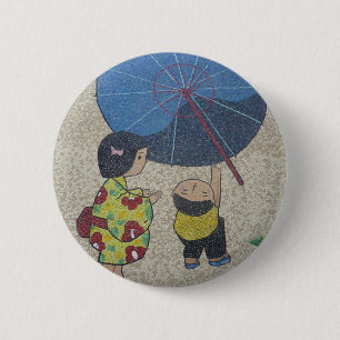Bóton Redondo 5.08cm guarda-chuva de japão