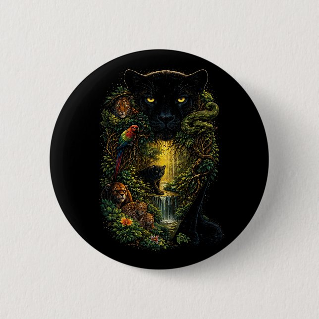 Bóton Redondo 5.08cm Guardians of the Wild (Frente)