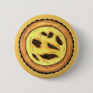 Bóton Redondo 5.08cm Guardião português Ovo Tart Pastel Pastéis de Nata