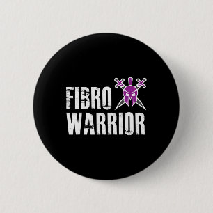 Bóton Redondo 5.08cm Guerreiro - Combate à Consciência da Fibromialgia
