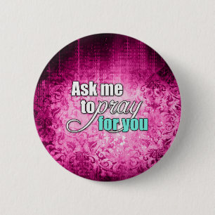 Bóton Redondo 5.08cm Guerreiro cristão espiritual inspirado da oração