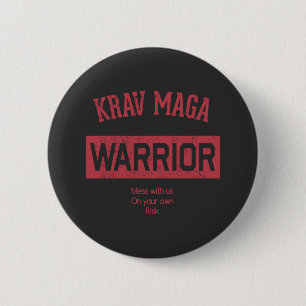 Bóton Redondo 5.08cm Guerreiro de Krav Maga