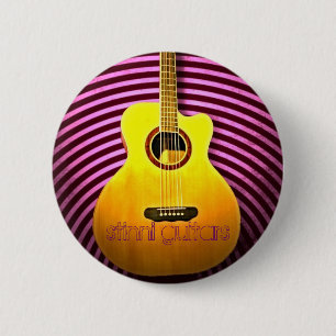 Bóton Redondo 5.08cm Guitarra de Stinni