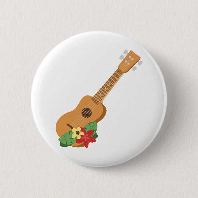 Bóton Redondo 5.08cm Guitarra do Ukulele (Frente)