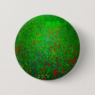 Bóton Redondo 5.08cm Gustav Klimt Poppy Field