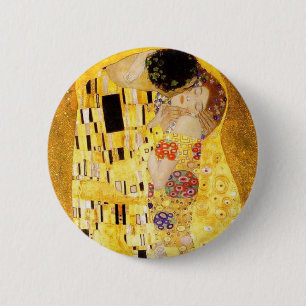 Bóton Redondo 5.08cm Gustavo Klimt o botão do beijo